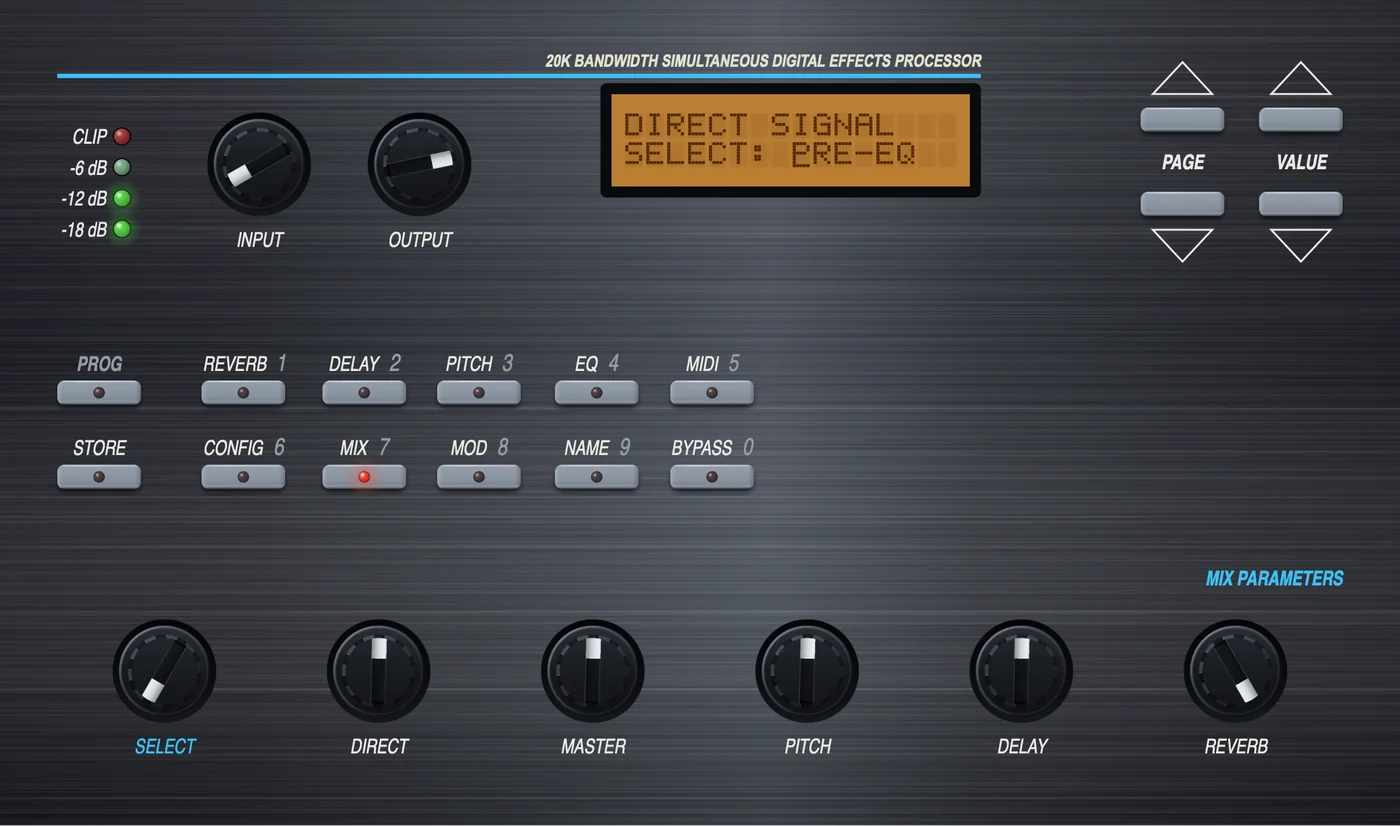 CPU Quad plugin - MIX page, hybrid rack and parameter view